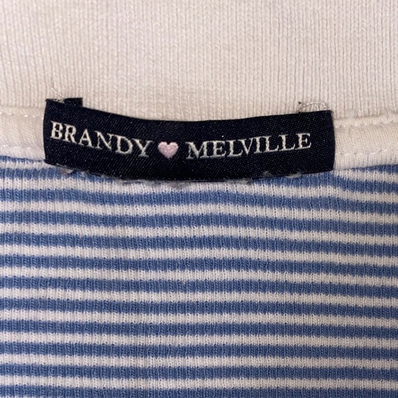 ‼️SOLD‼️ BRANDY MELVILLE blue button up top - Picture 3 of 4